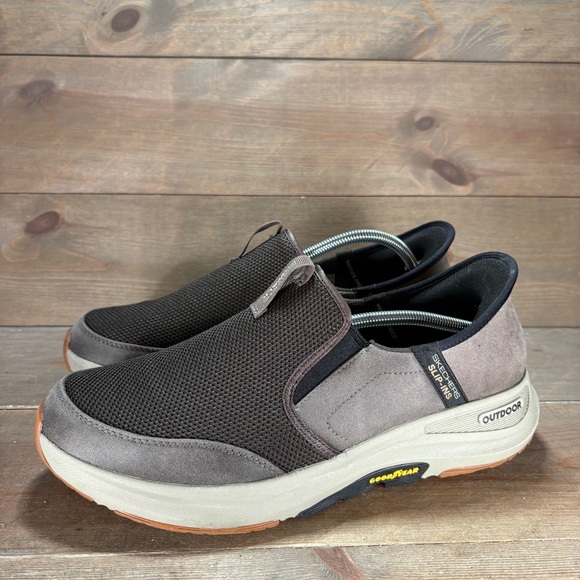 Skechers Other - skechers go walk andes II mens size 10 shoes brown slip on comfort sneakers